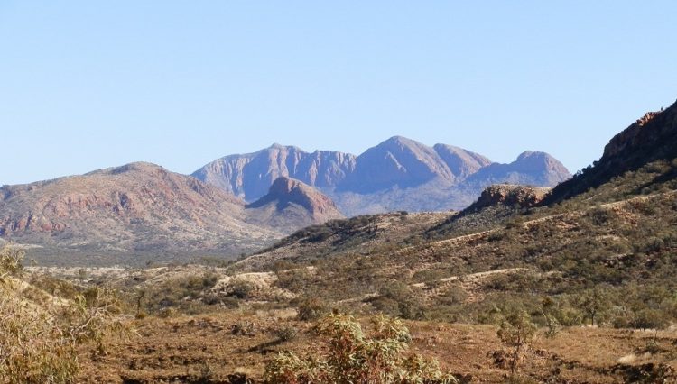 Mt Sonder from the Larapinta Trail, via Ormiston Gorge, Central Australia
