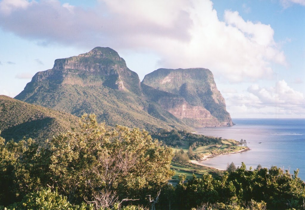 Mounts Lidgbird & Gower from Transit Hill Lookout, Lord Howe Island, New South Wales