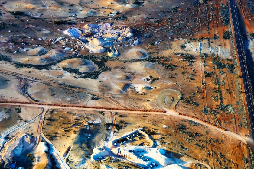 Coober Pedy Mine from the Air
