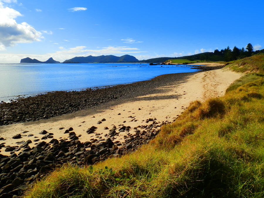 Northern end of Lord Howe Island from Kings Beach