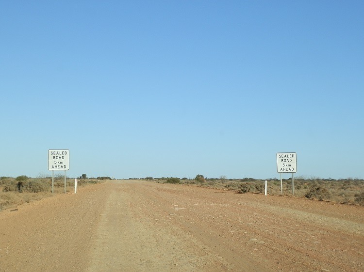 Warning! Sealed Road AHEAD!!