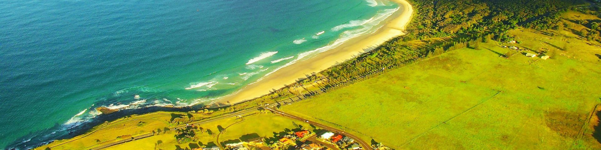 North New South Wales Coastline from the Air, Australia