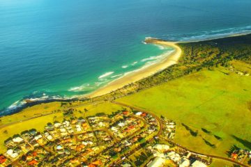 North New South Wales Coastline from the Air, Australia