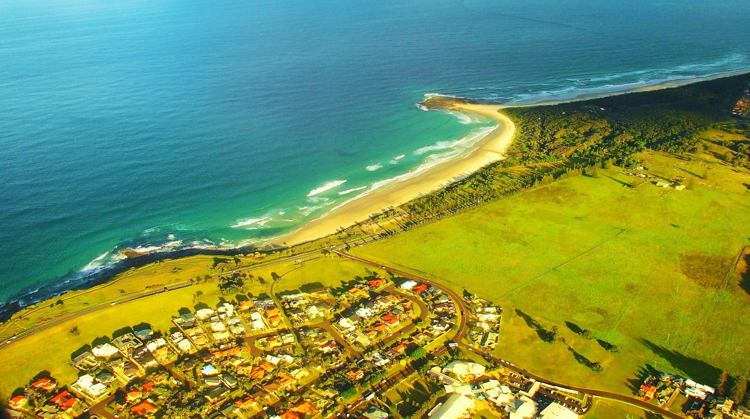 North New South Wales Coastline from the Air, Australia