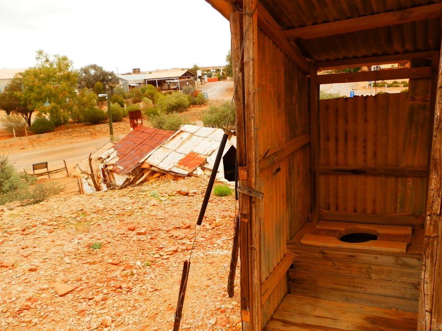 The VIEW from the LOO! Andamooka, South Australia