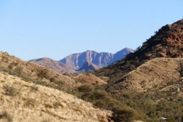 Mt Sonder from Ormiston Gorge and Pound trail, West MacDonnell National Park, Central Australia