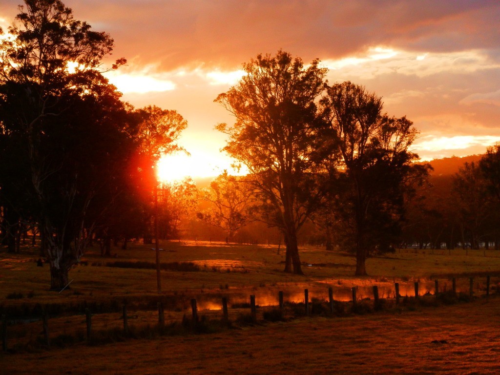 Sunset at Woodenbong, New South Wales