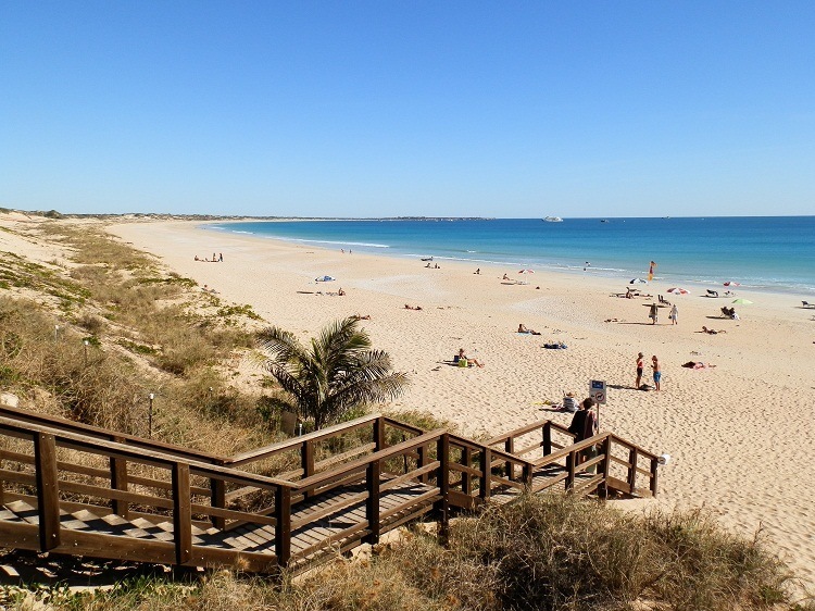 Cable Beach with Gantheaume Point in the distance, Broome, WA