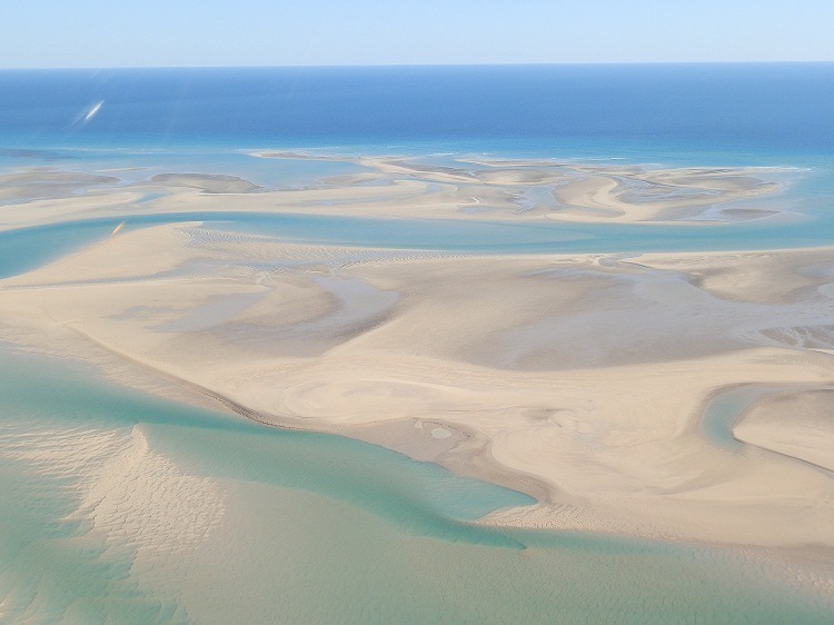Willie Creek and surrounds from the air, via Broome