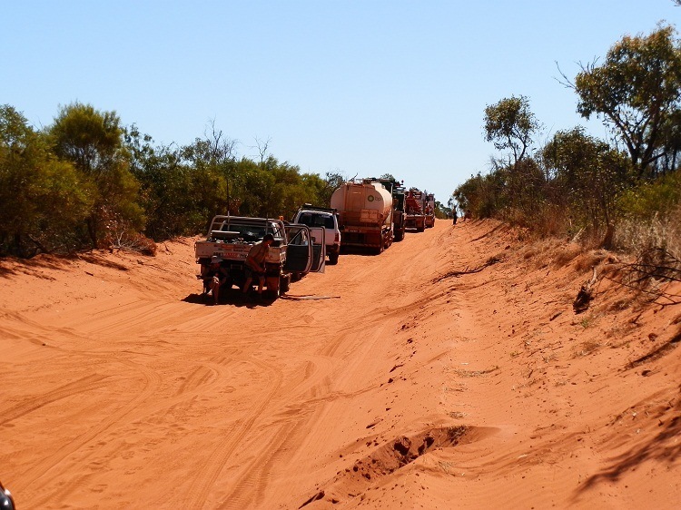 Blockade en route to James Price Point, Kimberley Coast, Western Australia