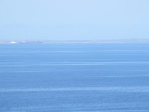 Salt stockpile at Useless Loop - and beyond to Steep Point! Shark Bay, Western Australia
