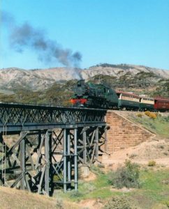 Steam Train on Pichi Richi Railway, Flinders Ranges, South Australia