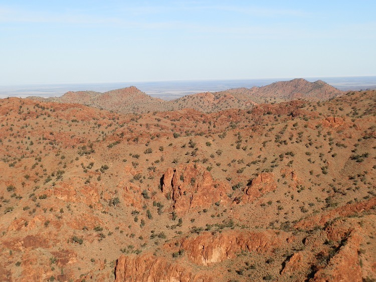 Ragged Mountain Ranges, Sillers Lookout, Arkaroola Wilderness Sanctuary