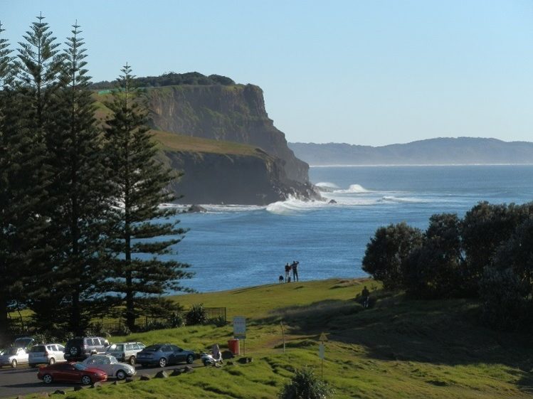 Looking north from Skennars Head on a clear day, Ballina, New South Wales
