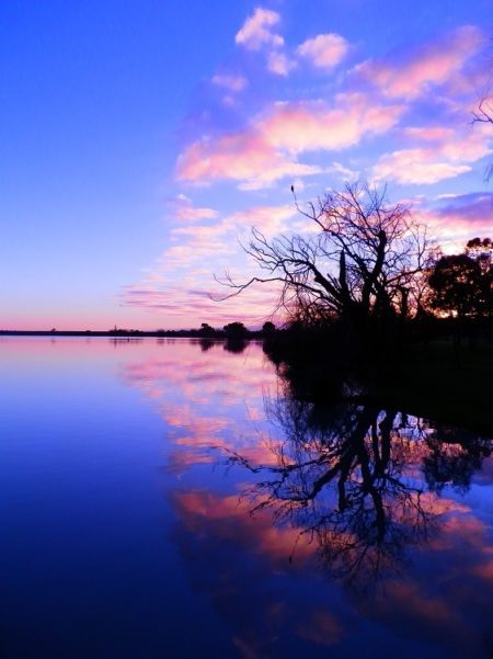 Sunrise at Lake Cullulleraine, via Mildura, Victoria