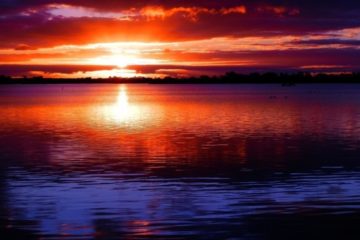 Lake Cullulleraine Sunset, Victoria, Australia