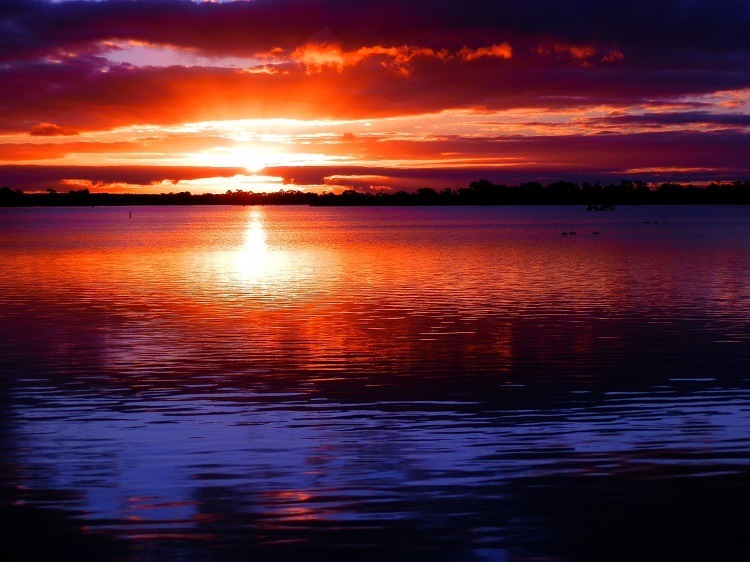 Lake Cullulleraine Sunset, Victoria, Australia