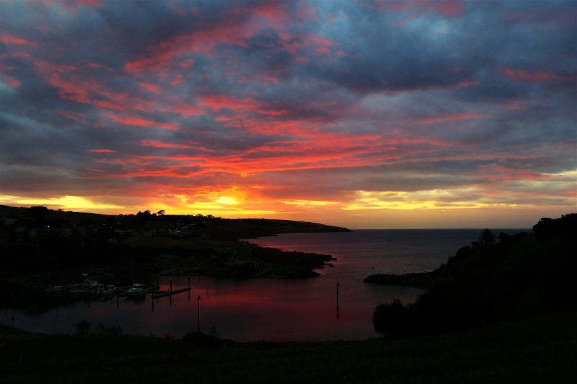 Sunset at Christmas Cove, Kangaroo Island