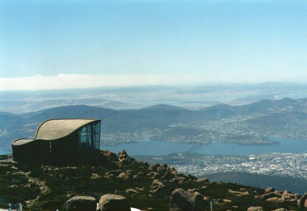 Hobart from Mt Wellington, Tasmania