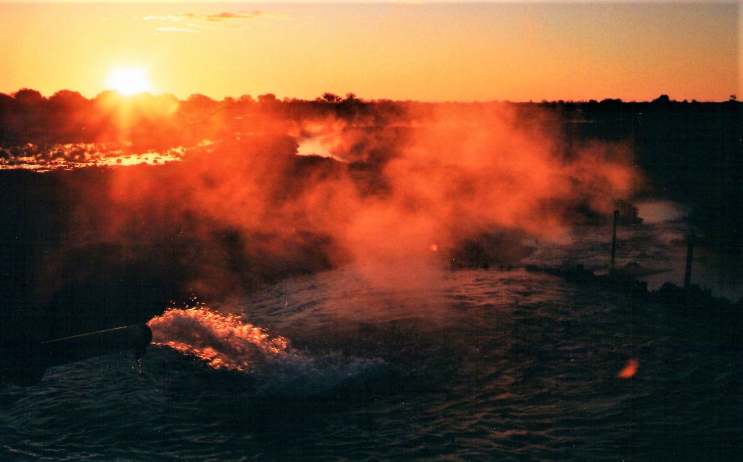 Sunset over Thargomindah Bore, Outback Queensland