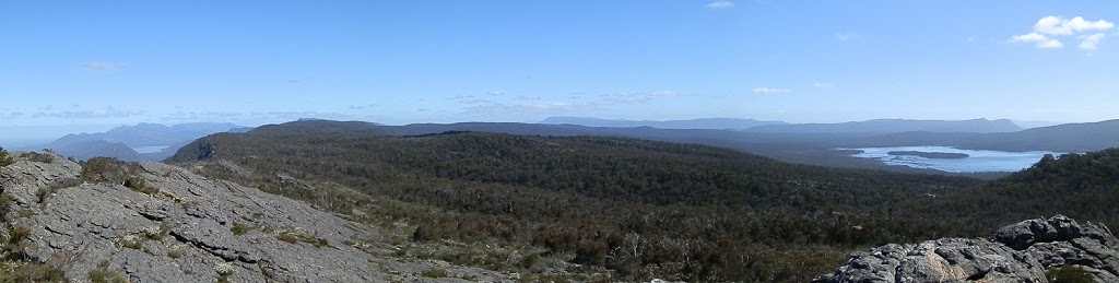Lakes Wartook (r) and Bellfield (l) from NEW Grampians Lookout, Victoria