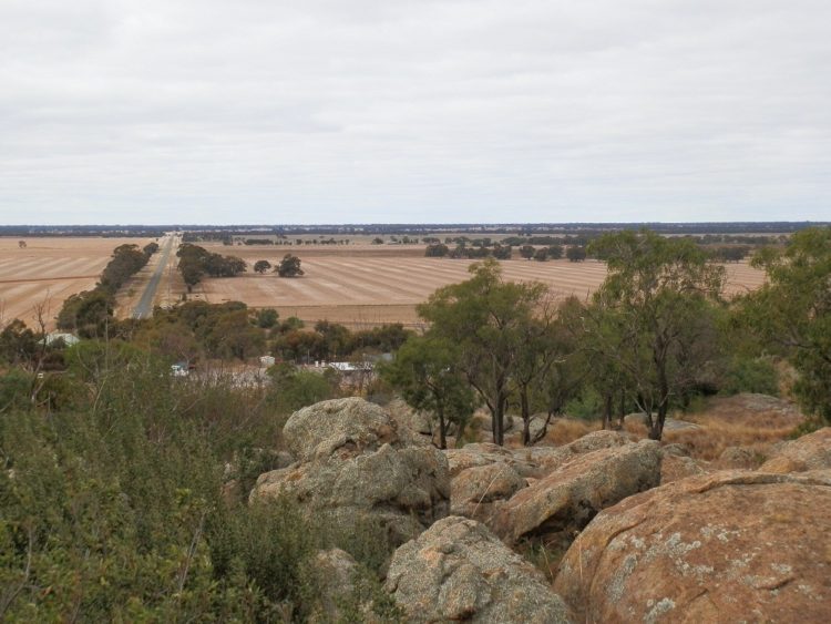 View from Mt Wycheproof Summit, Victoria